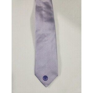 Versace Men's Silk Lavender Luxery Neck Tie With Medusa Logo